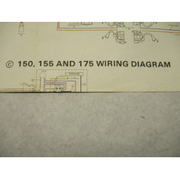OMC Evinrude Johnson Wiring Diagram Remote Electric Start 90-110COMM 150-175 HP