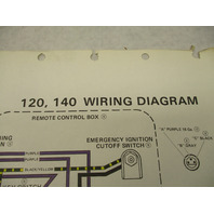 OMC Evinrude Johnson Wiring Diagram 120 & 140 HP Model Outboards