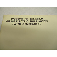1970 OMC Evinrude & Johnson Outboard Ignition Wiring Diagrams 33-40 Hp