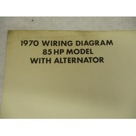 1970 OMC Evinrude & Johnson Outboard Wiring Diagrams 60 85 115 Hp w/Alternator