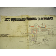 1970 OMC Evinrude & Johnson Outboard Wiring Diagrams 60 85 115 Hp w/Alternator
