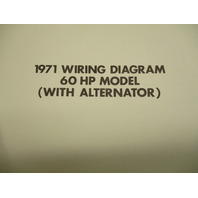 1971 OMC Evinrude & Johnson Outboard Wiring Diagrams 40-60 Hp Models