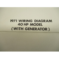 1971 OMC Evinrude & Johnson Outboard Wiring Diagrams 40-60 Hp Models