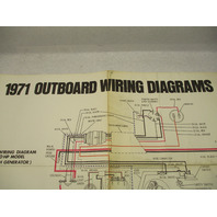1971 OMC Evinrude & Johnson Outboard Wiring Diagrams 40-60 Hp Models
