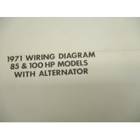 1971 OMC Evinrude & Johnson Outboard Wiring Diagrams 85 100 125 Hp Models
