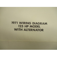 1971 OMC Evinrude & Johnson Outboard Wiring Diagrams 85 100 125 Hp Models