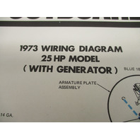 1973 OMC Evinrude & Johnson Outboard Wiring Diagrams 25 40 50 HP Models