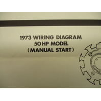 1973 OMC Evinrude & Johnson Outboard Wiring Diagrams 25 40 50 HP Models
