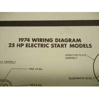 1974 OMC Evinrude & Johnson Outboard Wiring Diagrams 9.9 15 25 40  HP Models
