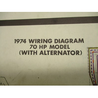 1974 OMC Evinrude & Johnson Outboard Wiring Diagrams 50 70 85 115 135 HP Models