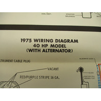 1975 OMC Evinrude & Johnson Outboard Wiring Diagrams 9.9-40 Hp Models