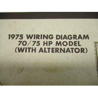 1975 OMC Evinrude & Johnson Outboard Wiring Diagrams 50-135 Hp w/Alternator