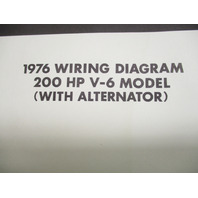 1976 Evinrude & Johnson Outboard Wiring Diagrams 85-200 Hp Models w/Alternator