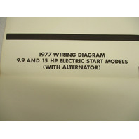 1977 OMC Evinrude & Johnson Outboard Wiring Diagrams 4-15 Hp Models