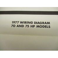 1977 OMC Evinrude & Johnson Outboard Wiring Diagrams 25-75 Hp Models