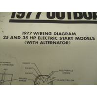1977 OMC Evinrude & Johnson Outboard Wiring Diagrams 25-75 Hp Models