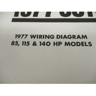1977 OMC Evinrude & Johnson Outboard Wiring Diagrams 85-200 Hp Models