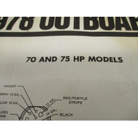 1978 OMC Evinrude & Johnson Outboard Wiring Diagrams 70 75 85 115 140 HP