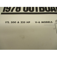 1978 OMC Evinrude & Johnson Outboard Wiring Diagrams 175 200 235 HP V6, Trim Tilt