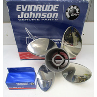 763938 14 1/4 x 17P TBX Hub Kit 4 Blade SS Cyclone RH Prop Evinrude Johnson V6