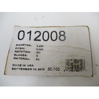 012008 8.25 x 8 Pitch Pin Drive Prop Evinrude Johnson 6-15HP Yamaha 8Hp Outboard