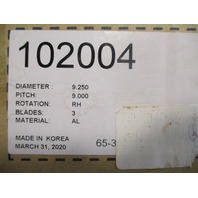 102004 Aluminum 9.25 X 9 Propeller for YAMAHA/HONDA 8-20HP Outboards 8 Spline