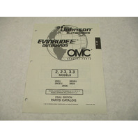 438688 OMC Evinrude Johnson 2-3.3 HP Outboard Parts Catalog 1997 Final Ed