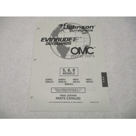438690 OMC Evinrude Johnson 5-8 HP Outboard Parts Catalog 1997 Final Edition