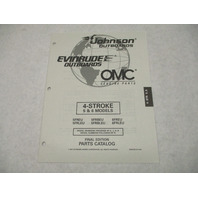 438692 OMC Evinrude Johnson 5-6 HP 4-Stroke Outboard Parts Catalog 1997 Final Ed