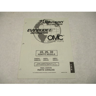 438700 OMC Evinrude Johnson 20-30 HP Remote Outboard Parts Catalog 1997 Final Ed
