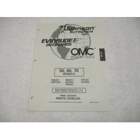 438710 OMC Evinrude Johnson 50/60/70 HP Outboard Parts Catalog 1997 Final Edition