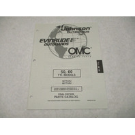 438711 OMC Evinrude Johnson 50/60 HP TTL Outboard Parts Catalog 1997 Final Edition