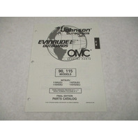 438732 OMC Evinrude Johnson 90/115 HP Outboard Parts Catalog 1997 Final Ed