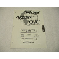 438714 OMC Evinrude Johnson 90/115 60 Deg V4 Outboard Parts Catalog 1997 Final