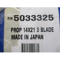 5033325 14 X 21P 15 Spline Prop for 70-140HP 4-Stroke Suzuki Johnson Outboards