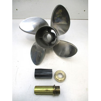 763942 14 1/8 x 19P TBX Hub Kit 4 Blade SS Cyclone RH Prop Evinrude Johnson V6