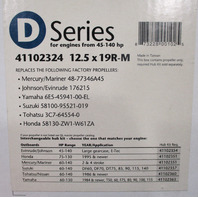 41102324 QL Propeller D Series 12.5 x 19 Pitch 4 Blade 4 1/4" Hub