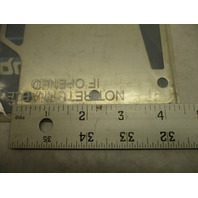 F372151-1 Exhaust Plate for 90-140 HP Chrysler Force Vintage Outboards