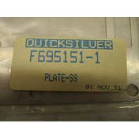 F695151-1 SS Exhaust Plate for 85-90 HP Force Vintage L-Drive Engines