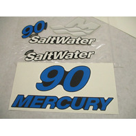37-856795A00 OEM Decal Set for Mercury 90 HP Saltwater Outboards