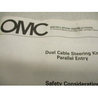 433463 0433463 OMC Evinrude Johnson Dual Cable Steering Kit Parts Parallel Entry