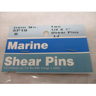 MARINE STAINLESS STEEL SHEAR PINS SP19, 1/8 x 1 for Mercury 2.2 MotorGuide MinnKota