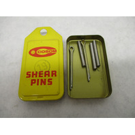Cosom Small Hub Outboard Propeller SS Vintage Shear Pins 19, 1/8 x 1
