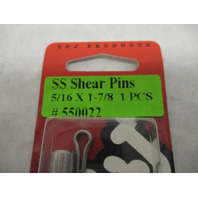S&J STAINLESS STEEL SHEAR PINS, SP03, 5/16 x 1-7/8 Chrysler Evinrude Johnson