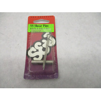 550192 S&J STAINLESS STEEL SHEAR PINS SP20, 1/4 x 1-1/4 Evinrude Bear Cat McCulloch GBP006812