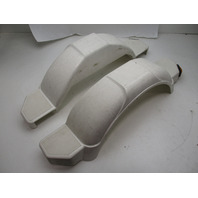 White Poly Boat Trailer Fender Set  33 3/4" L x 9 3/4" H x 7" W