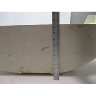 White Poly Boat Trailer Fender  43 1/4" L x 11 1/2" H x 11" W