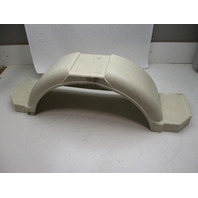 White Poly Boat Trailer Fender  43 1/4