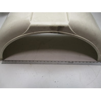 White Poly Boat Trailer Fender  43 1/4" L x 11 1/2" H x 11" W