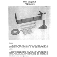 984329 0984329 OMC Cobra Shimming Tool Kit Partial